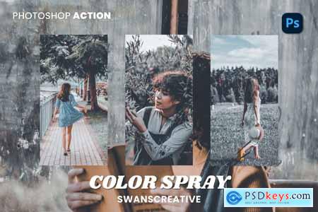 Color Spray Photoshop Action