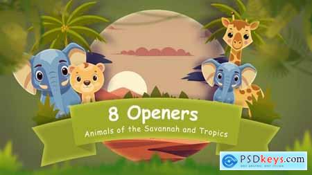 8 Opener with Animals of the Savannah and Tropics 55580235