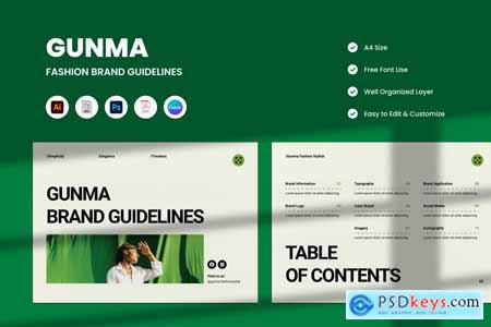 Gunma - Fashion Brand Guideline Template