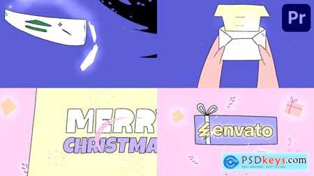 Christmas Greetings Typography Premiere Pro MOGRT 55544732