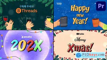 Christmas & New Year Intro Logo 39828549