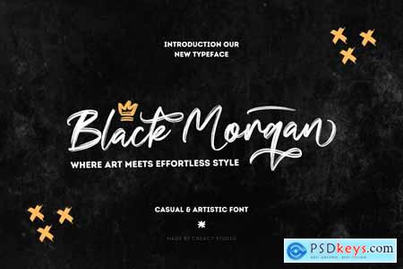 Black Morgan - Modern Brush Font