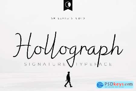 Hollograph Signature Font