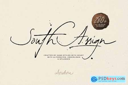 South Assign - Vintage Inspired Font