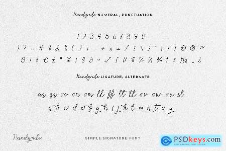 Handyride Lovely Handwritten Font