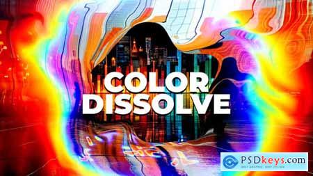 Color Dissolve VHS Glitch Slideshow Opener 55608999