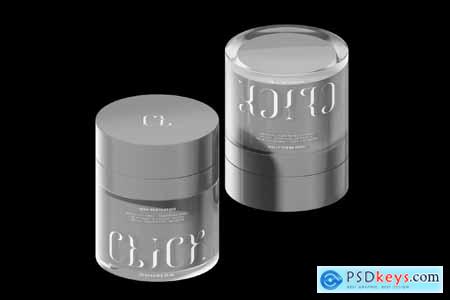 Cosmetic Jar Mockup