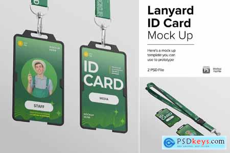 Lanyard ID Card Mockup