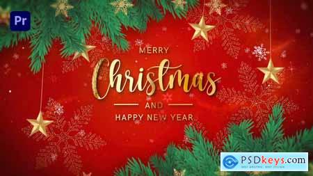 Merry Christmas Intro 2025 Happy New Year 2025 MOGRT 55609925