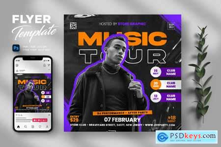 Music Tour Flyer ZKFM6JW