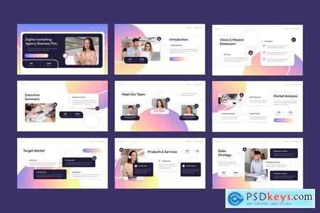 Colorfull Gradient Creative Business Plan 005