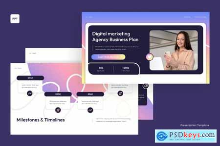 Colorfull Gradient Creative Business Plan 005