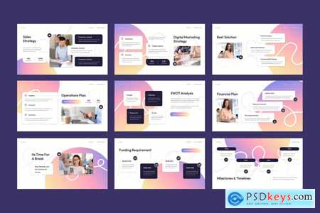 Colorfull Gradient Creative Business Plan 005