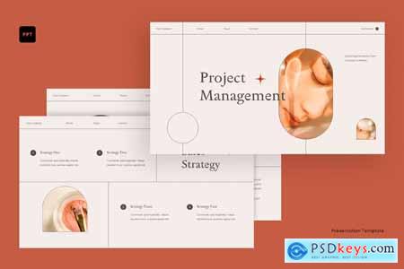 Cream Red Minimalist Project Management 005