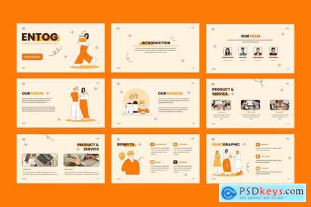 Orange Flat Creative Business Presentation 005