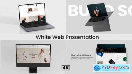 White Web Presentation Laptop Mockup MOGRT 55623013 