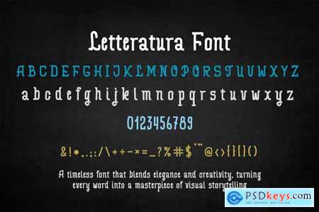 Letteratura Font