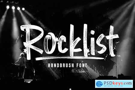 Rocklist Brush Font