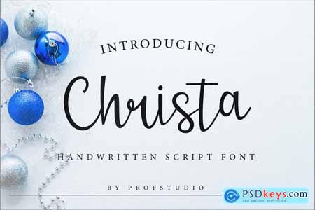 Christa - Handwritten Script Font