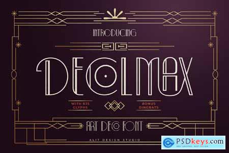 Decolmax Art Deco Typeface