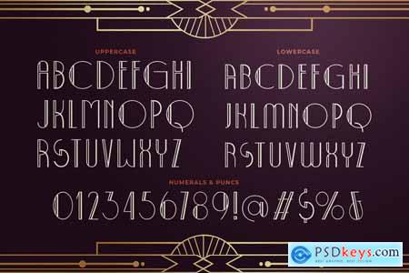 Decolmax Art Deco Typeface