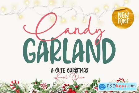 Candy Garland Font Duo