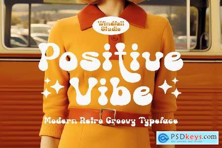 Positive Vibe - Simple Modern Retro Typeface