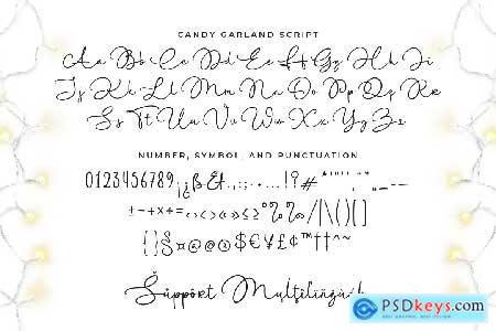 Candy Garland Font Duo