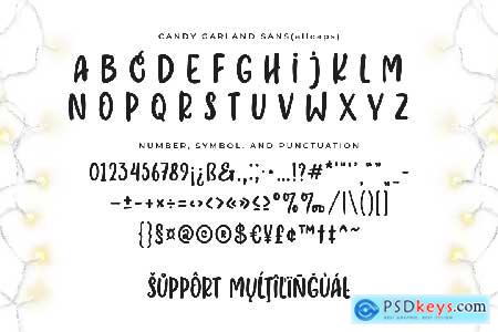 Candy Garland Font Duo