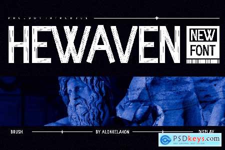 Hewaven - Hand Drawn Font