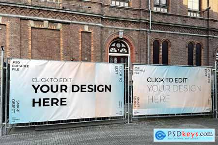 Banner Fence Mockup