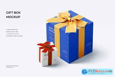 Gift Box Mockup