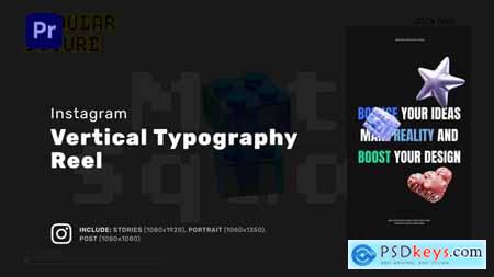 Vertical Typography Reel for Premiere Pro 55616216
