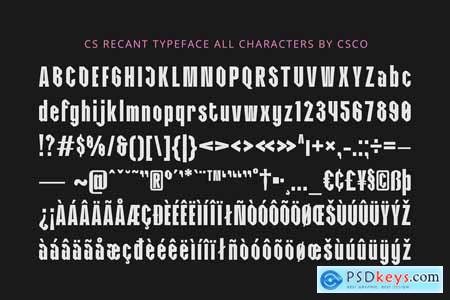 Recant  Bold Font