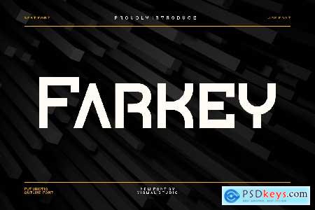 Farkey - Modern Tech Typeface