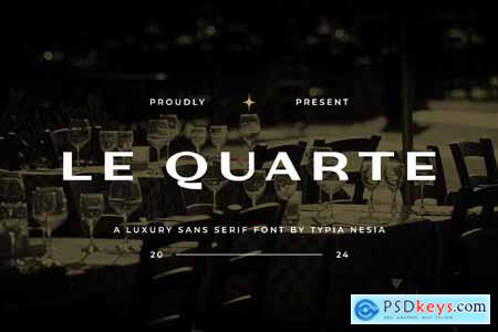 Le Quarte - Modern Luxury Sans Serif Font