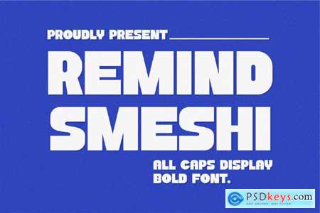 Remind Smeshi All Caps Display Font