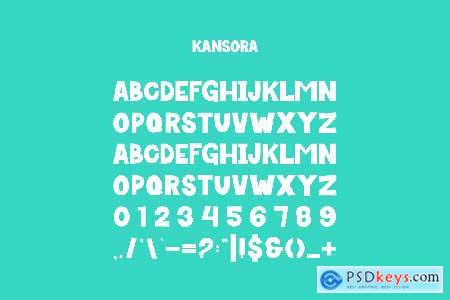 Kansora - Comic Display Font