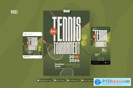 Tennis Tournament - Flyer Set