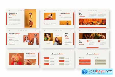 Orange - Fashion Powerpoint Templates