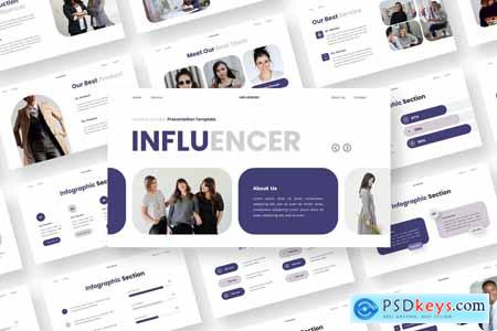 Influencer - Content Creator Powerpoint Templates