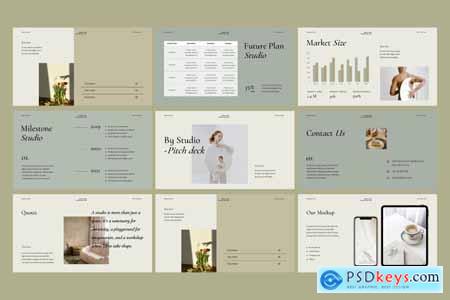 Creative Agency Pitch Desk - Powerpoint Template