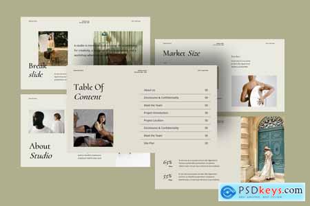 Creative Agency Pitch Desk - Powerpoint Template