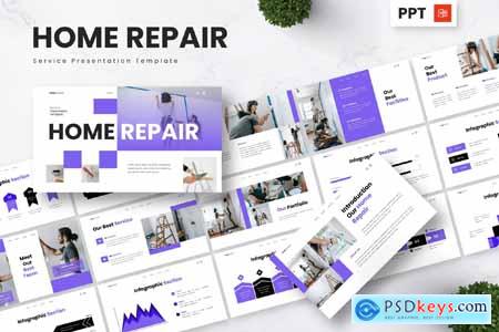 Home Repair - Service Powerpoint Templates