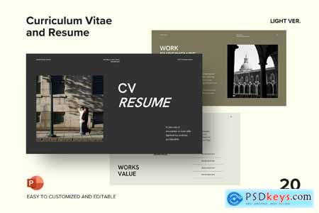 Curriculum Vitae and Resume - Powerpoint Template