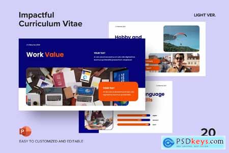 Impactful Curriculum Vitae - Powerpoint Template