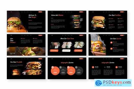 Burger - Food Powerpoint Templates