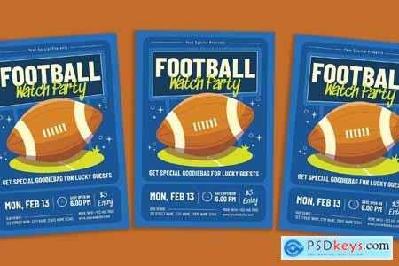 Football Watch Party Flyer