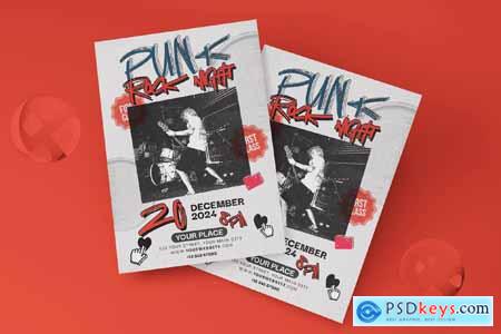 Punk Rock Concert Flyer NU883B4