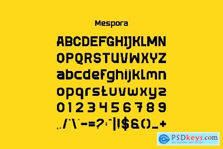 Mespora - Modern Sans Font